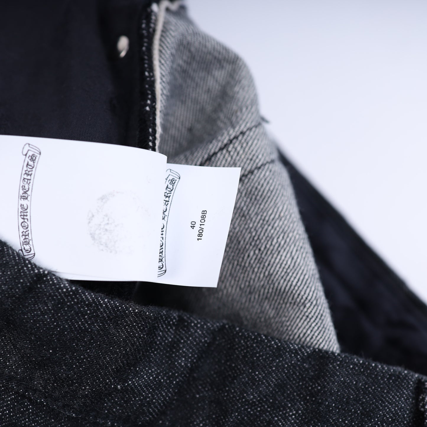 CHROME HEARTS STAR PATCH DENIM JEANS 38