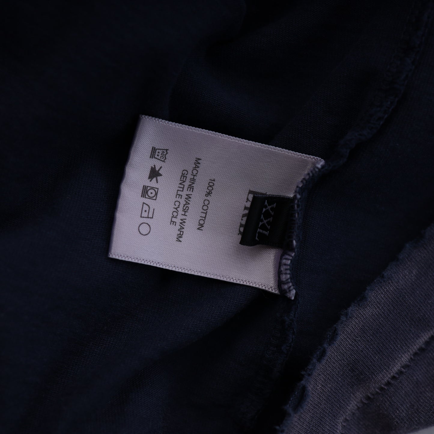 ERD THRASHED DESTROYED LOGO POCKET TEE FADED BLUE