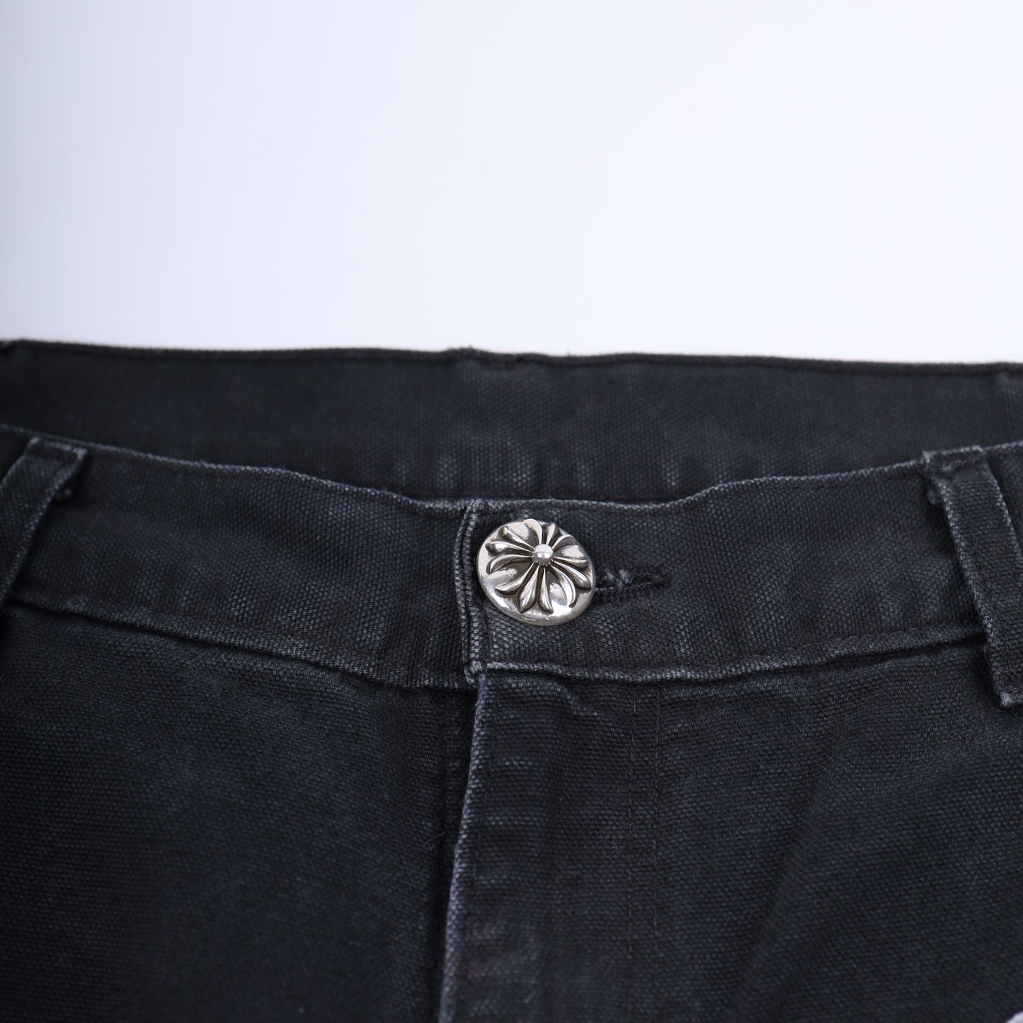 SEX RECORDS BLACK DOUBLE KNEE PANTS