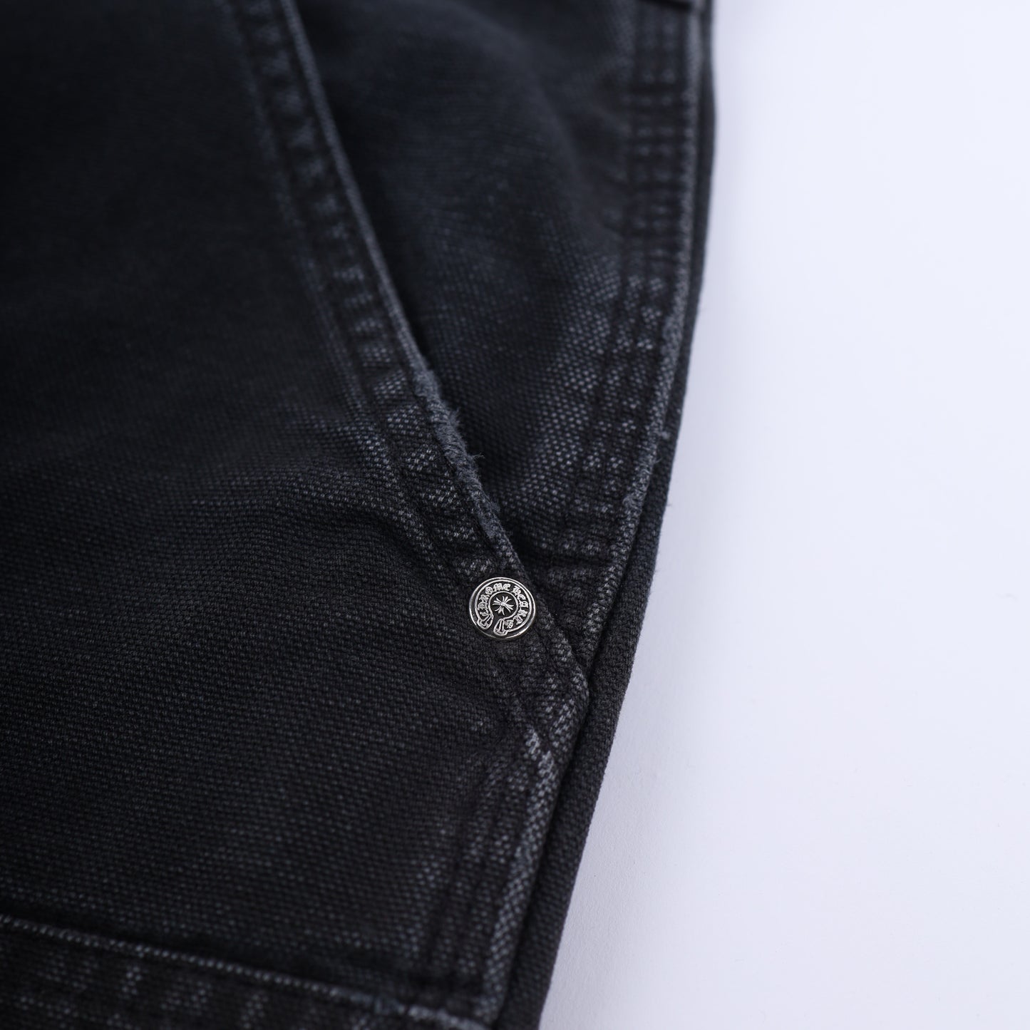 SEX RECORDS BLACK DOUBLE KNEE PANTS