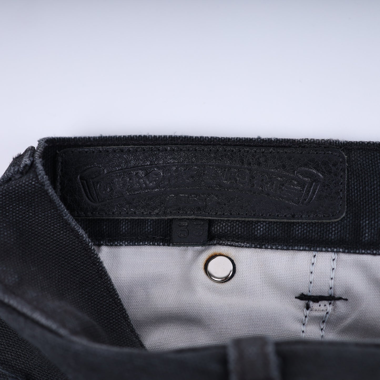 SEX RECORDS BLACK DOUBLE KNEE PANTS