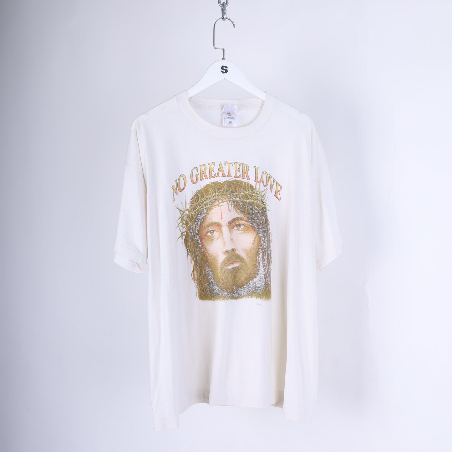 VINTAGE 'NO GREATER LOVE' JESUS TEE