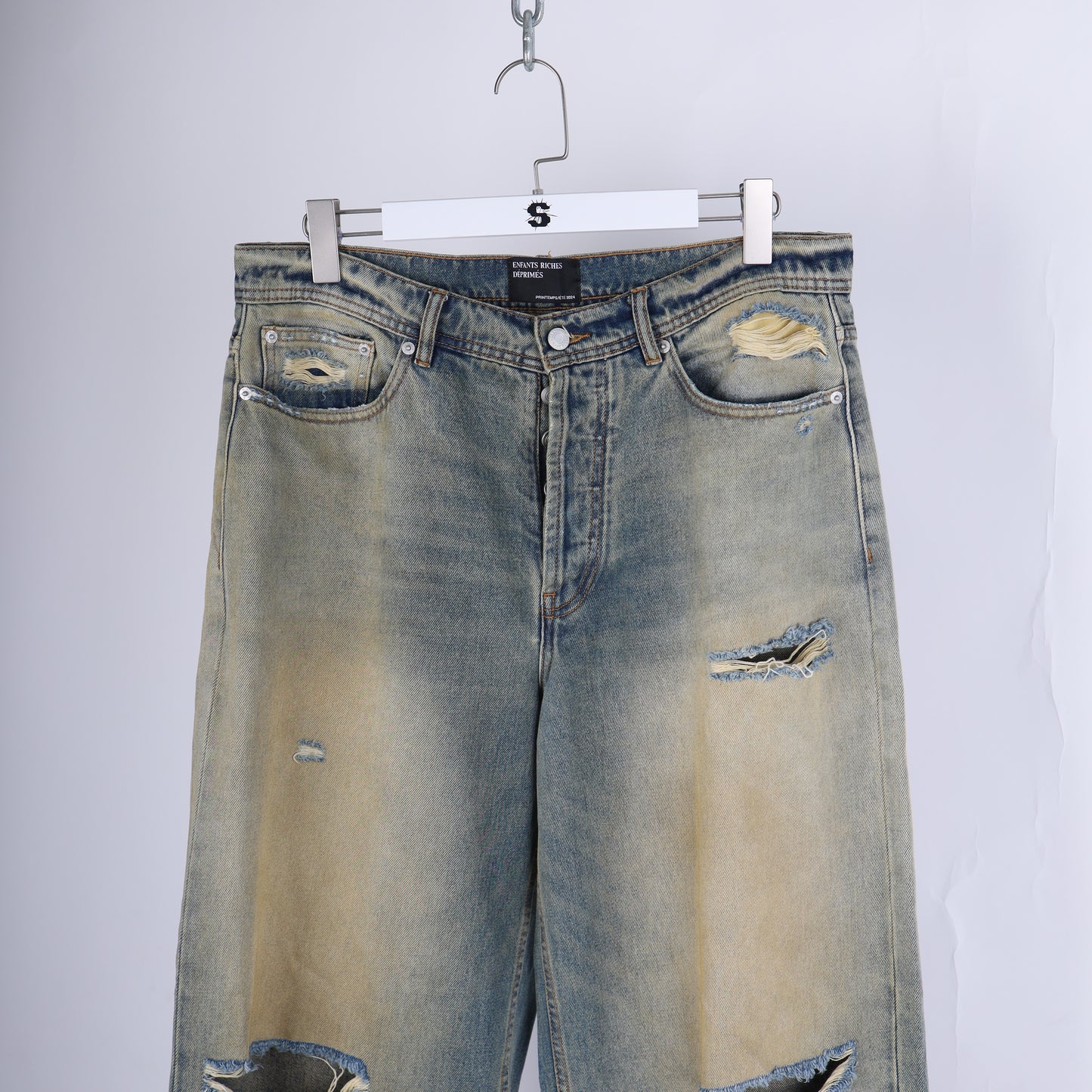 ERD LIGHT WASH BAGGY DENIM SZ 36