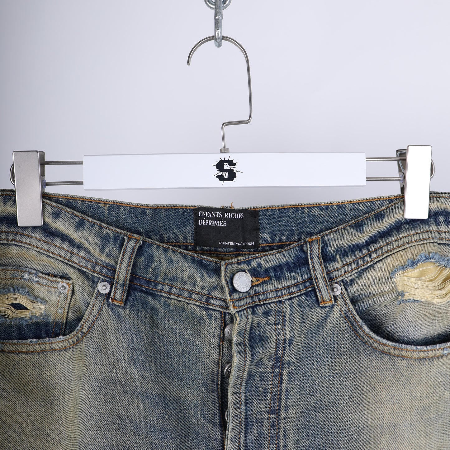 ERD LIGHT WASH BAGGY DENIM SZ 36