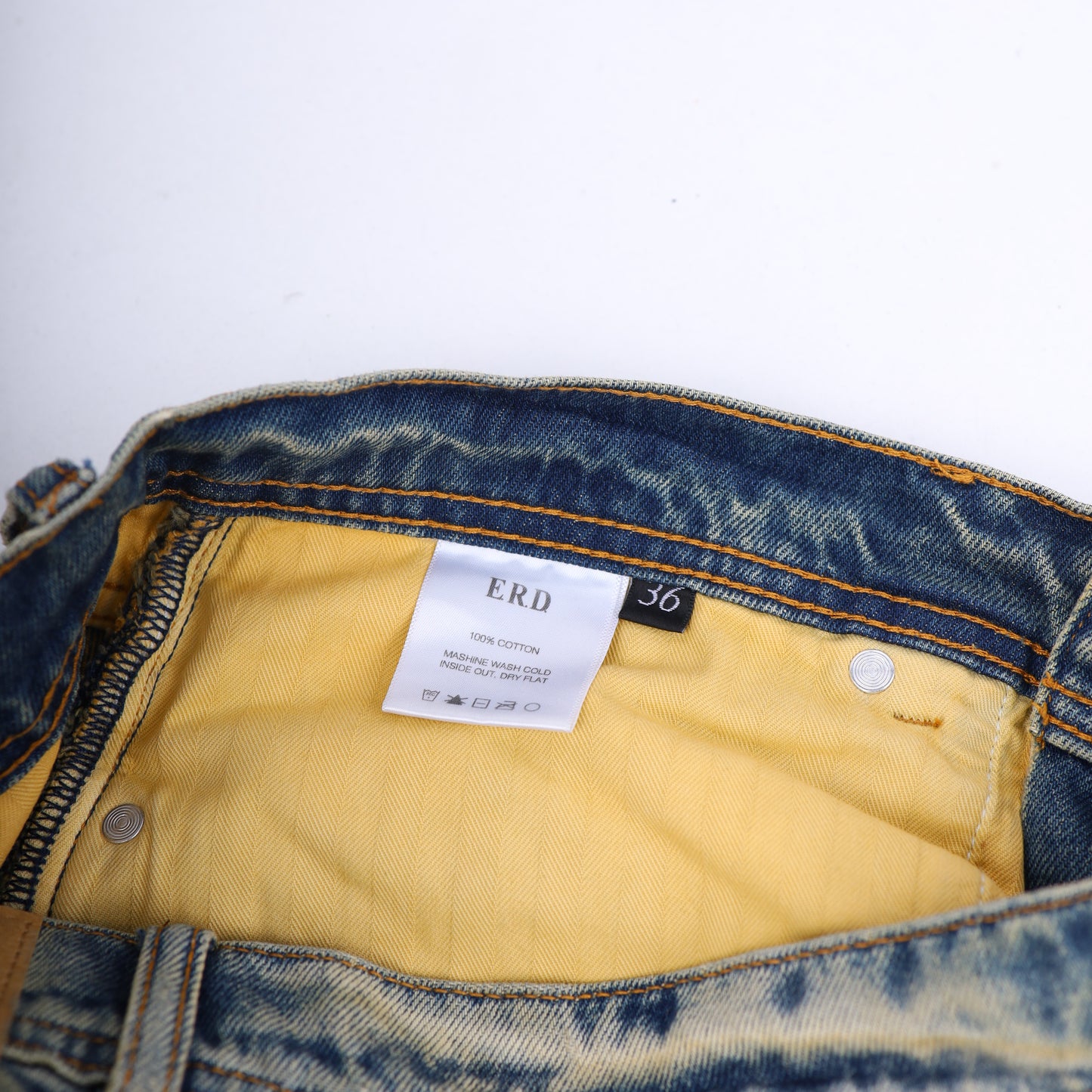 ERD LIGHT WASH BAGGY DENIM SZ 36