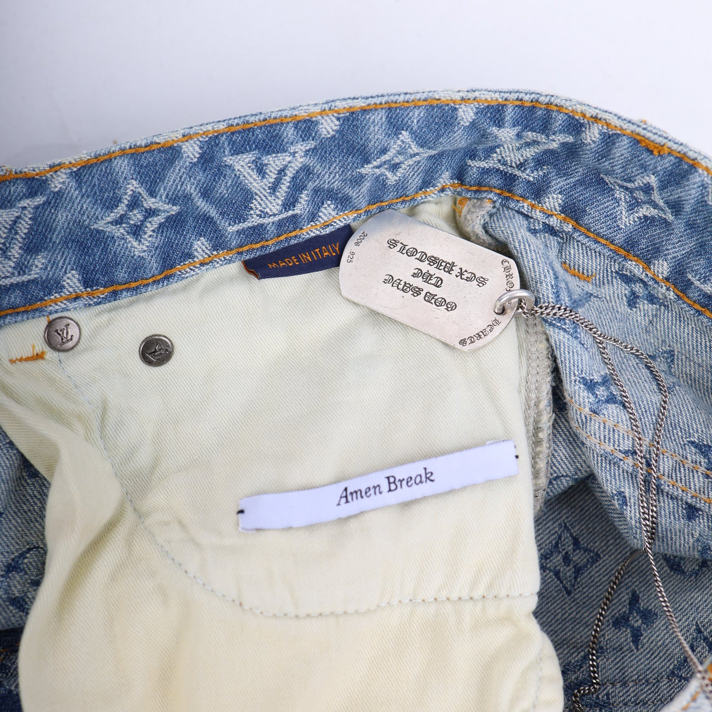 LOUIS VUITTON GRAFFITI DENIM SZ 33