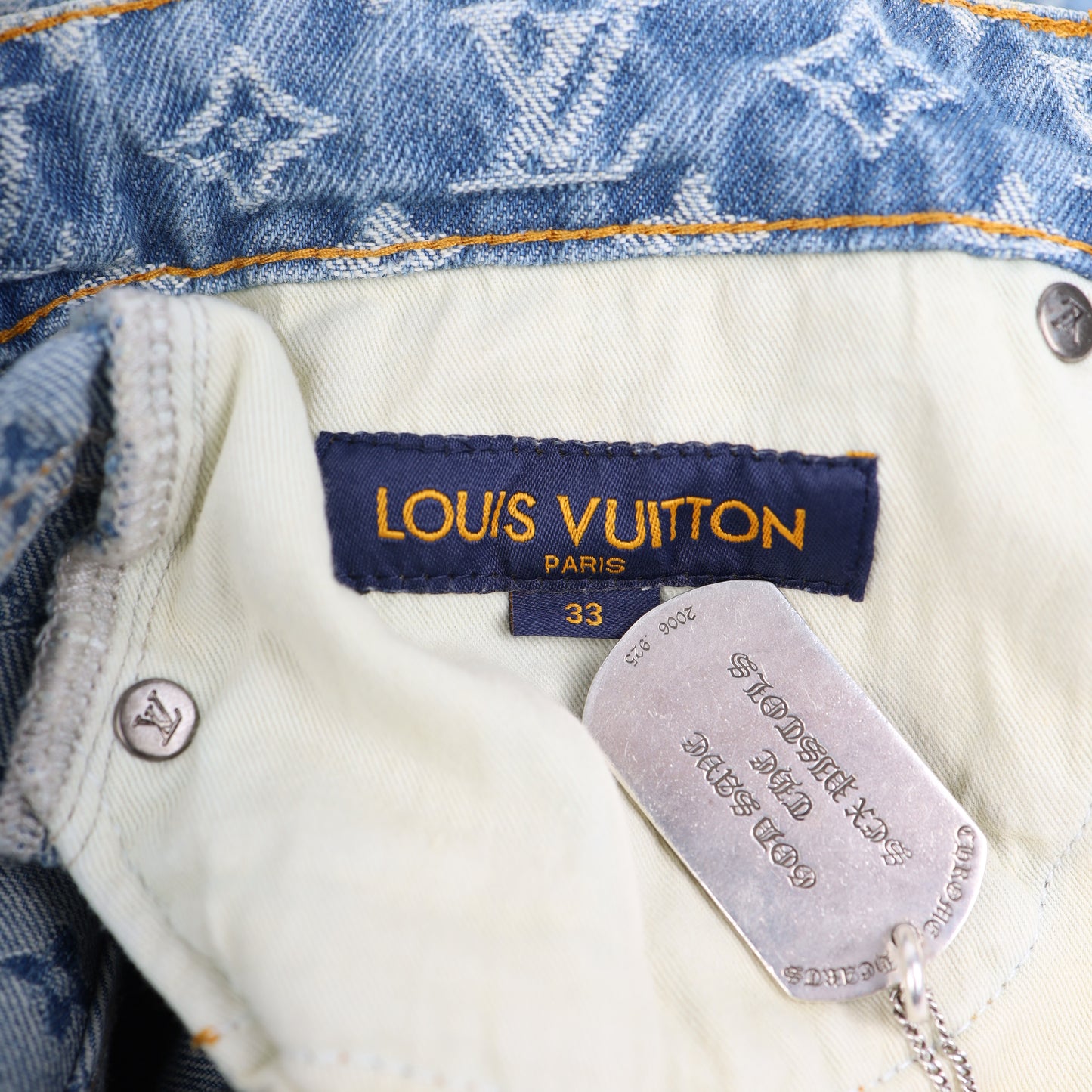 LOUIS VUITTON GRAFFITI DENIM SZ 33