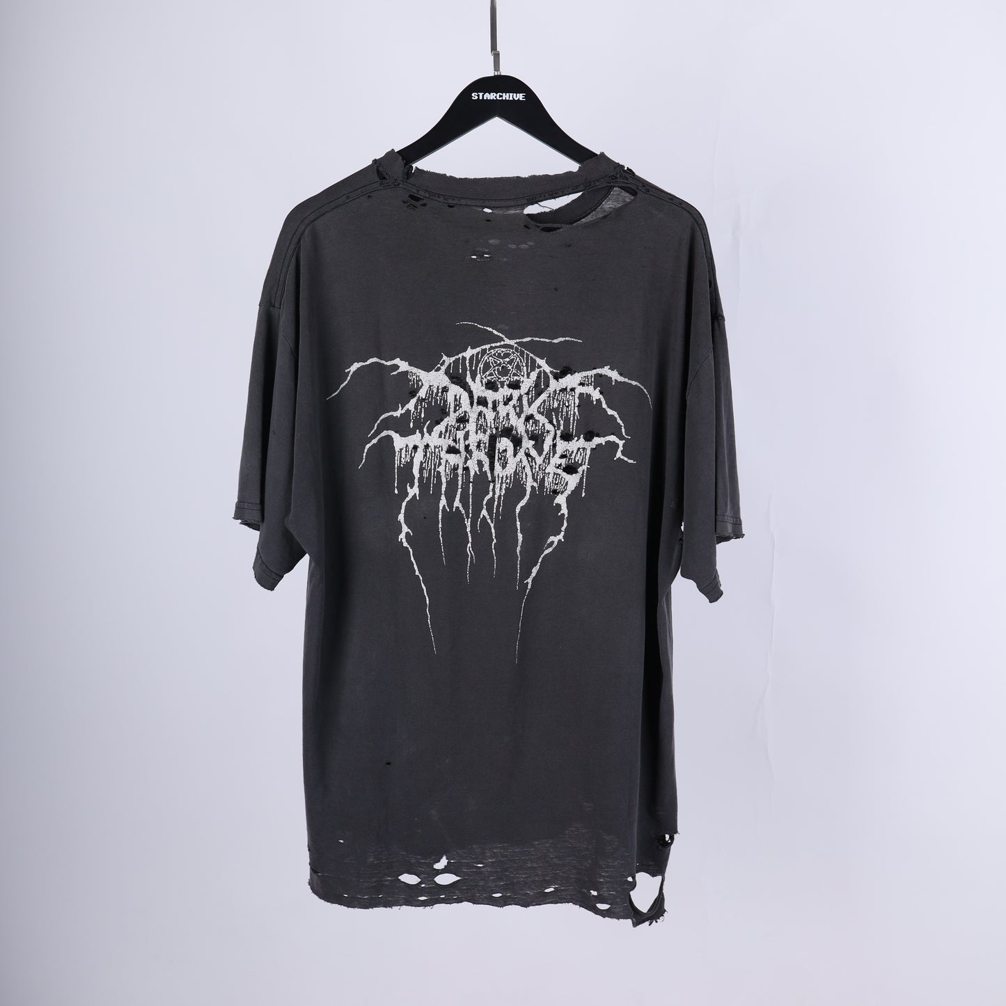 VINTAGE THRASHED FADED 'A BLAZE IN THE NORTHERN SKY' DARK THRONE T-SHIRT