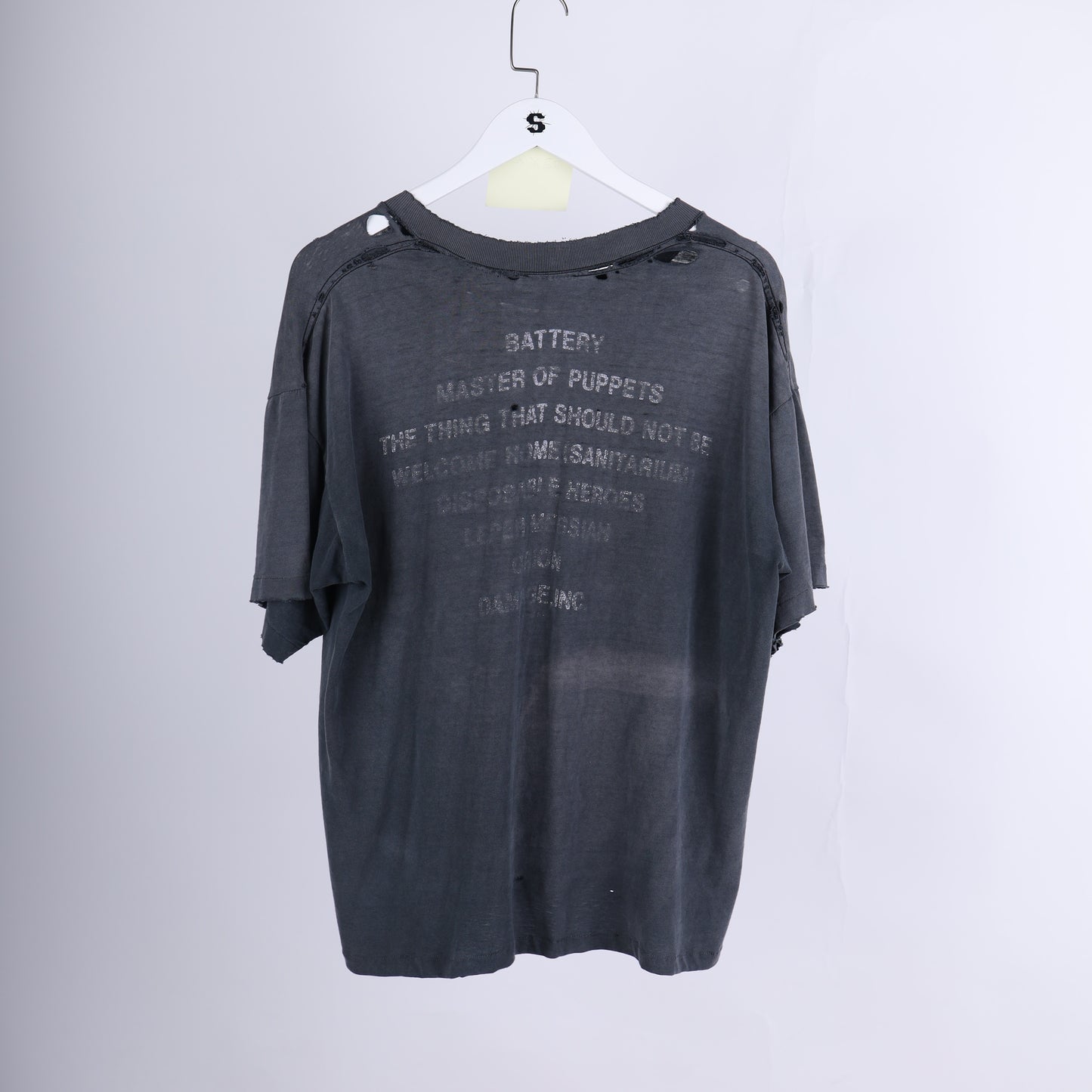 VINTAGE THRASHED FADED METALLICA MASTER OF PUPPETS T-SHIRT