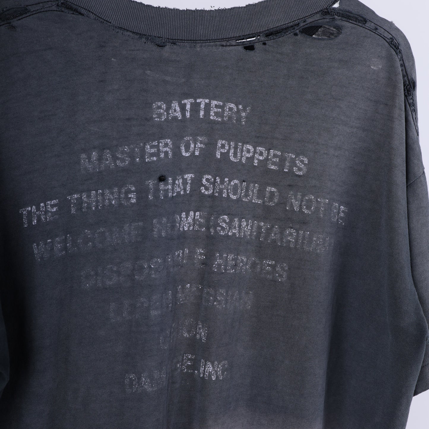 VINTAGE THRASHED FADED METALLICA MASTER OF PUPPETS T-SHIRT