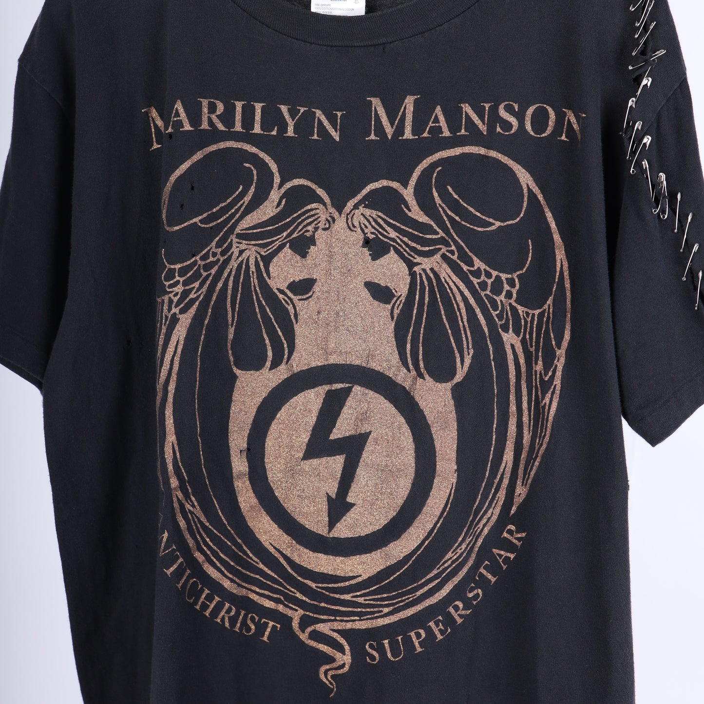 VINTAGE MARILYN MANSON ANTICHRIST SUPERSTAR THRASHED T-SHIRT