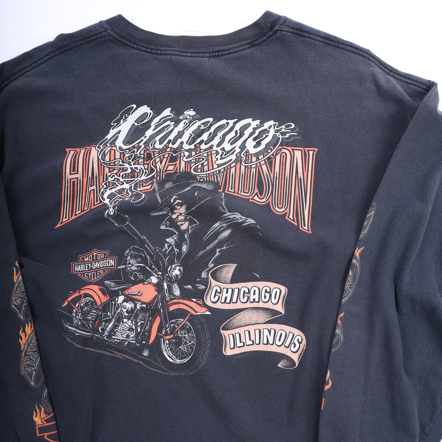 CHICAGO HARLEY DAVIDSON FLAME LONG SLEEVE