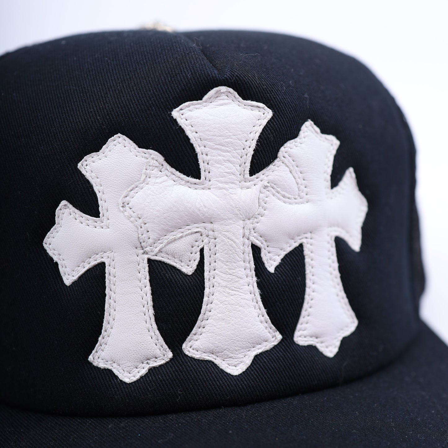 BLACK CEMETERY TRIPLE CROSS HAT