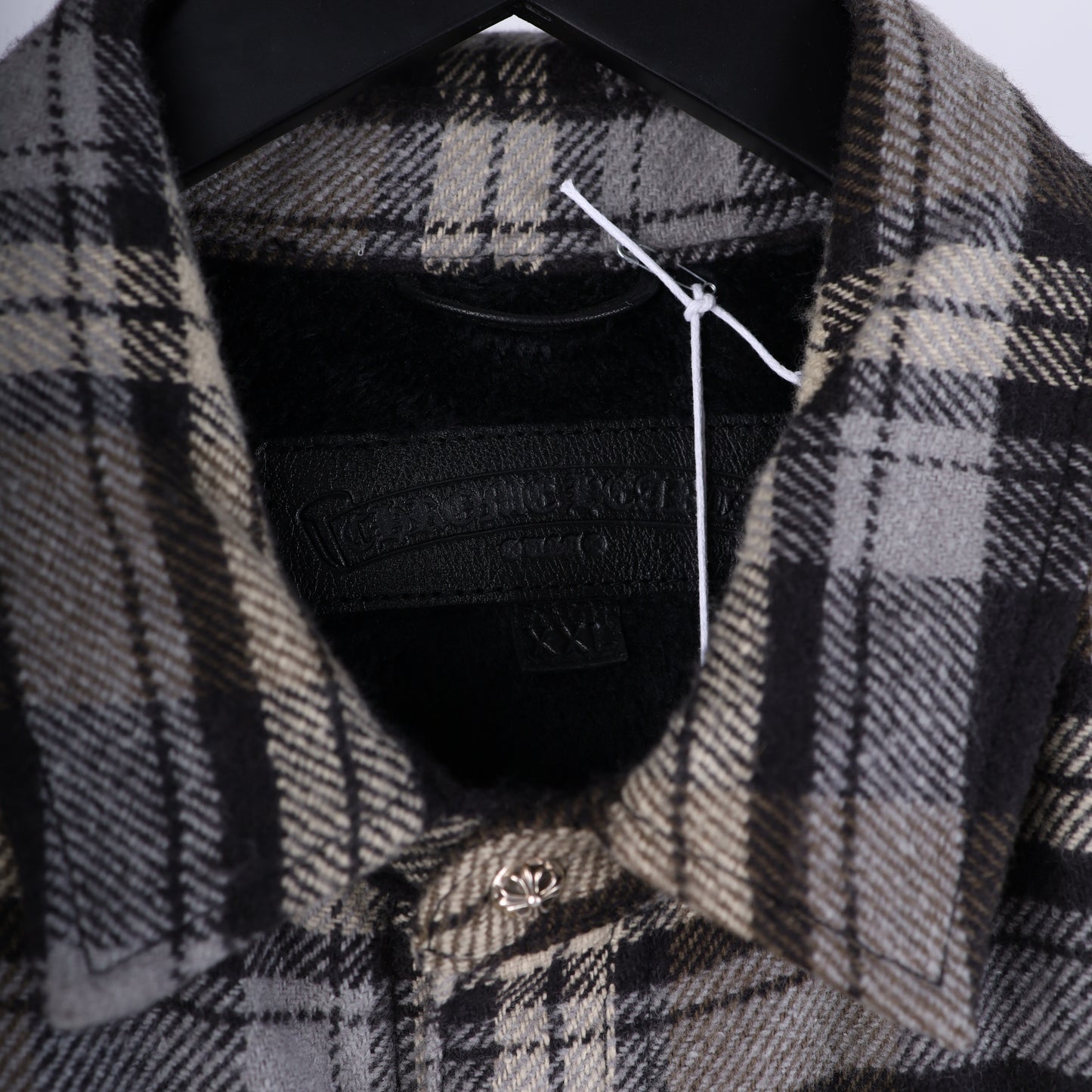 Chrome Hearts Green/ Brown Sherpa Lined Flannel