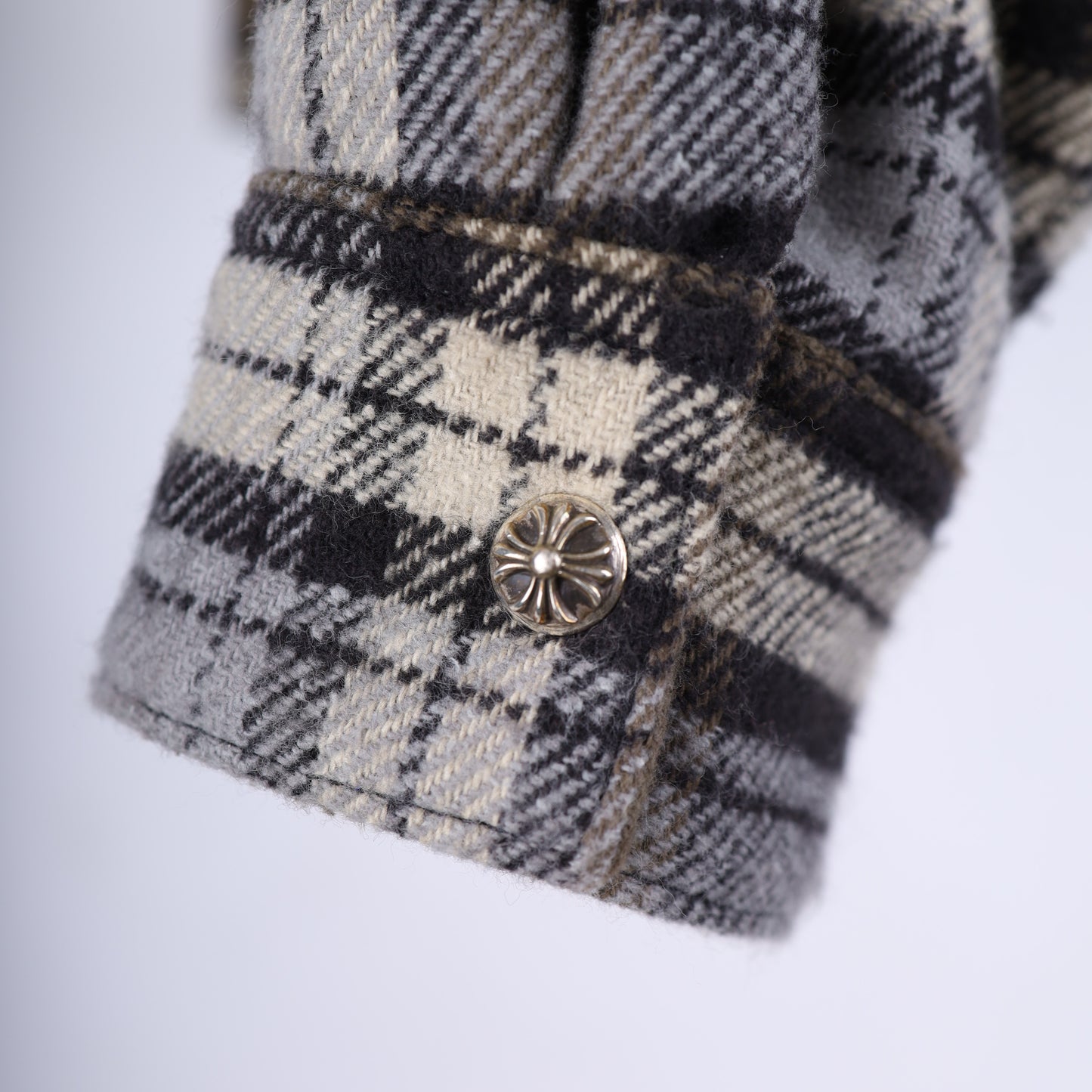 Chrome Hearts Green/ Brown Sherpa Lined Flannel