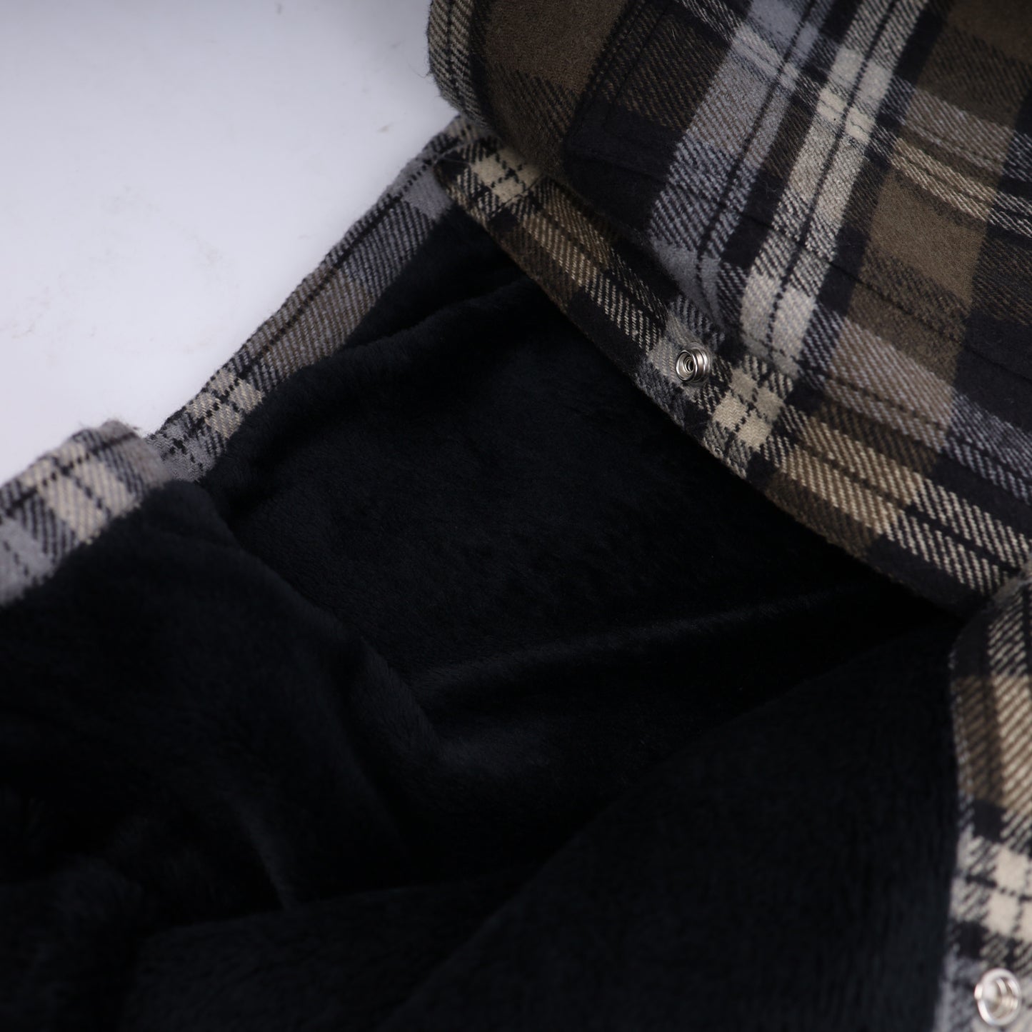 Chrome Hearts Green/ Brown Sherpa Lined Flannel