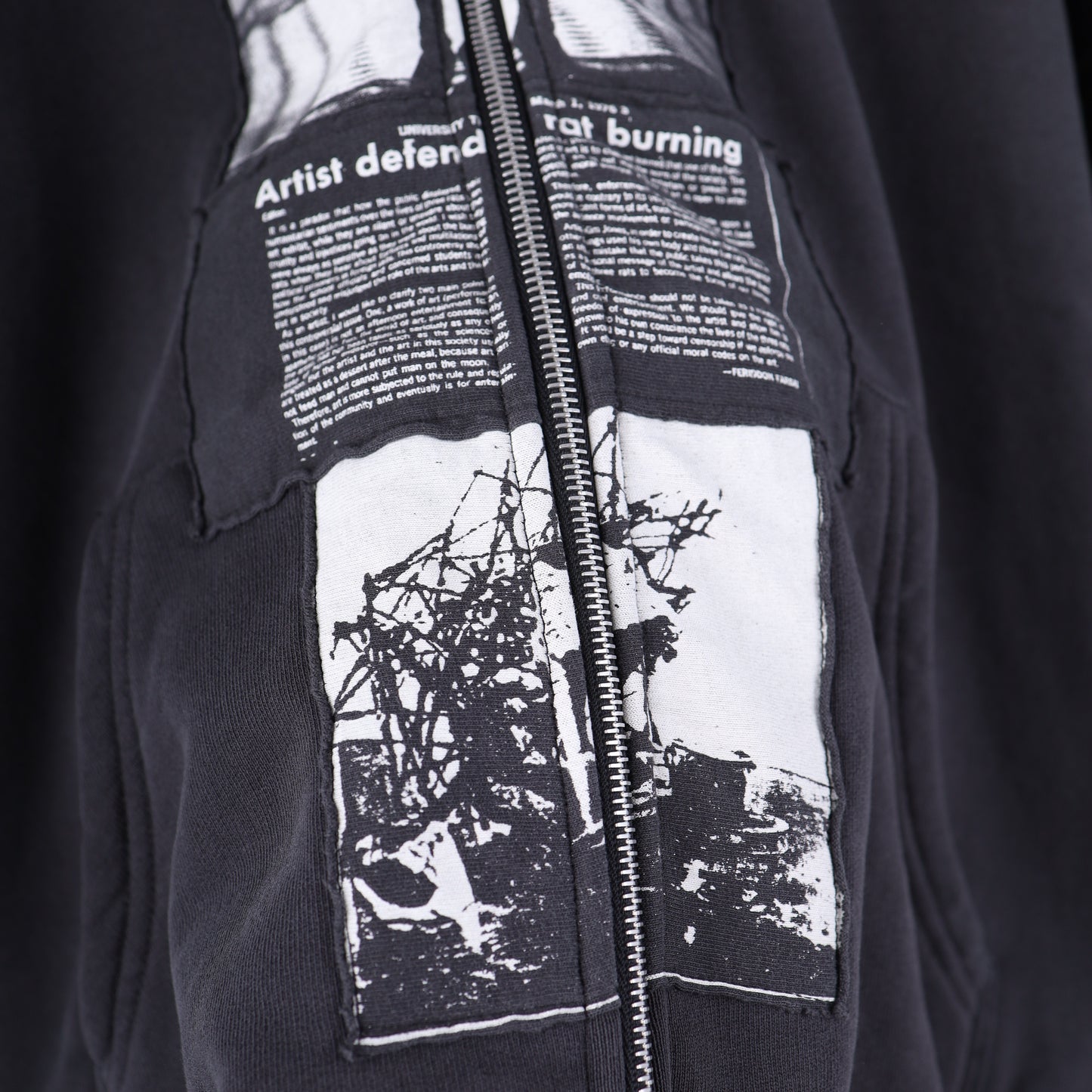 ERD NEW SEASON BLACK ASSEMBLAGE NUN HOODIE