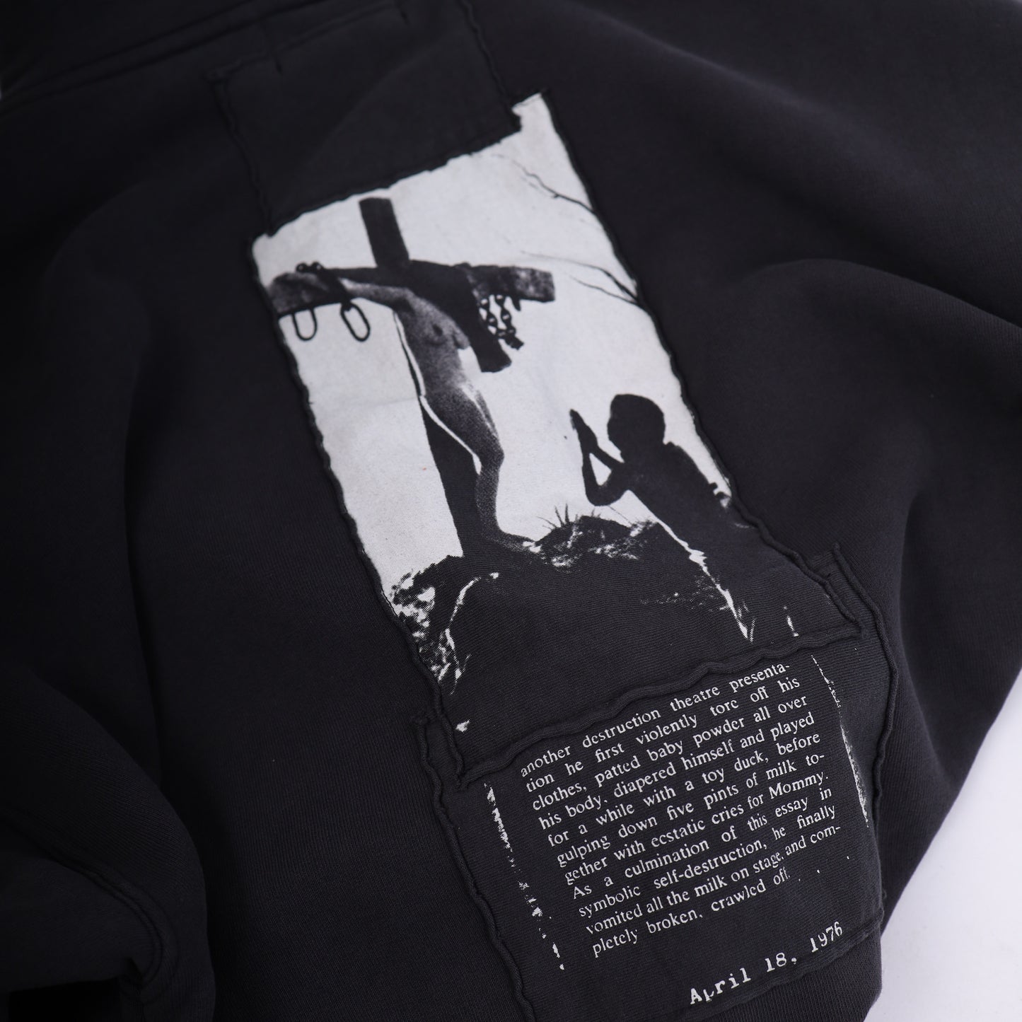 ERD NEW SEASON BLACK ASSEMBLAGE NUN HOODIE