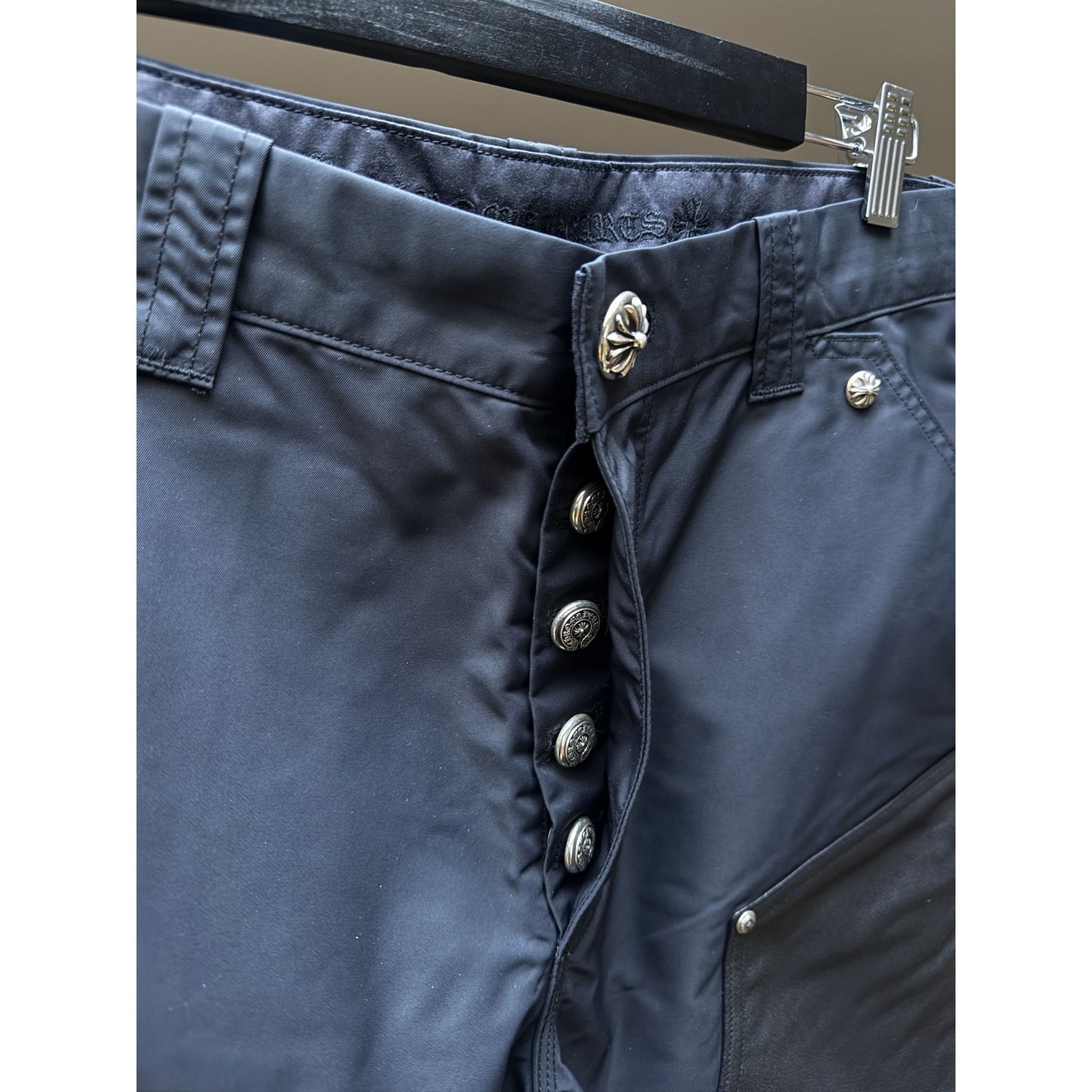 Chrome Hearts Cross Patch Nylon Carpenter Shorts