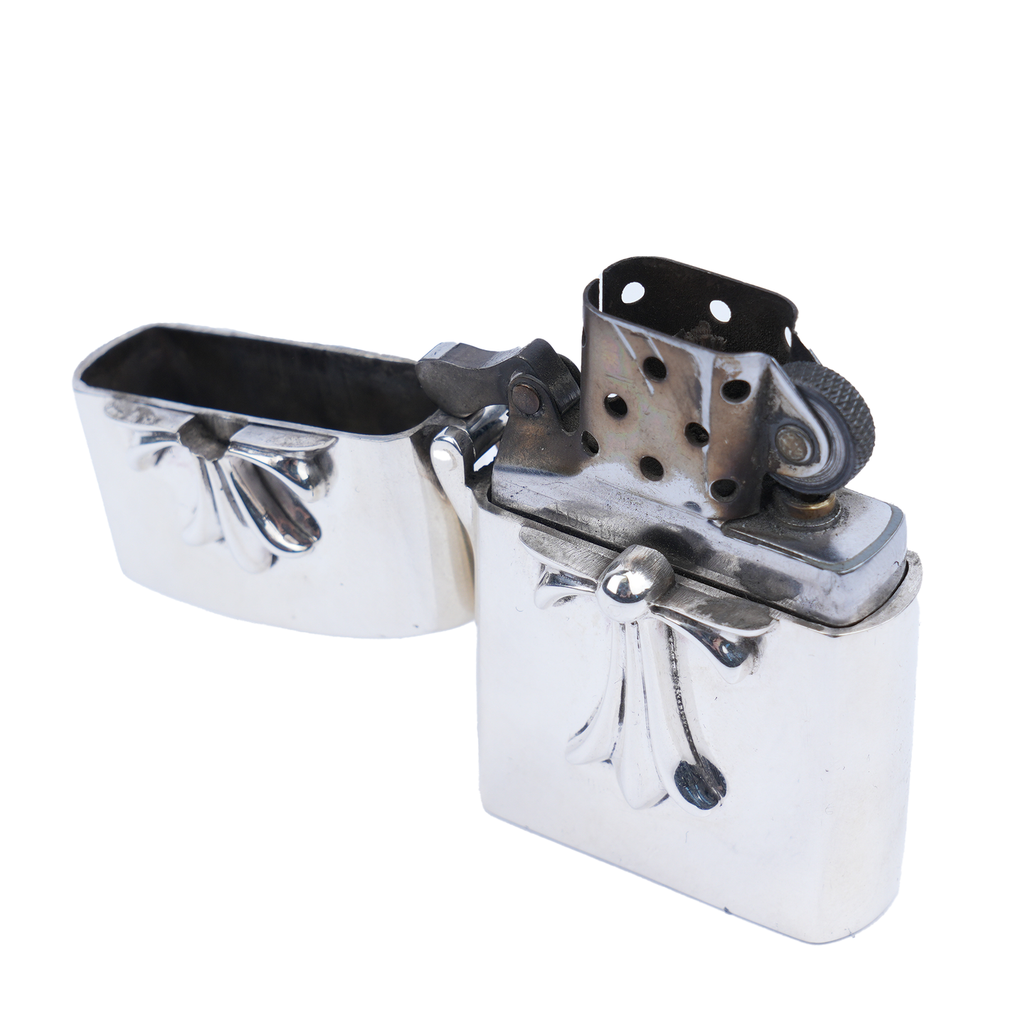 CHROME HEARTS SILVER CROSS ZIPPO LIGHTER