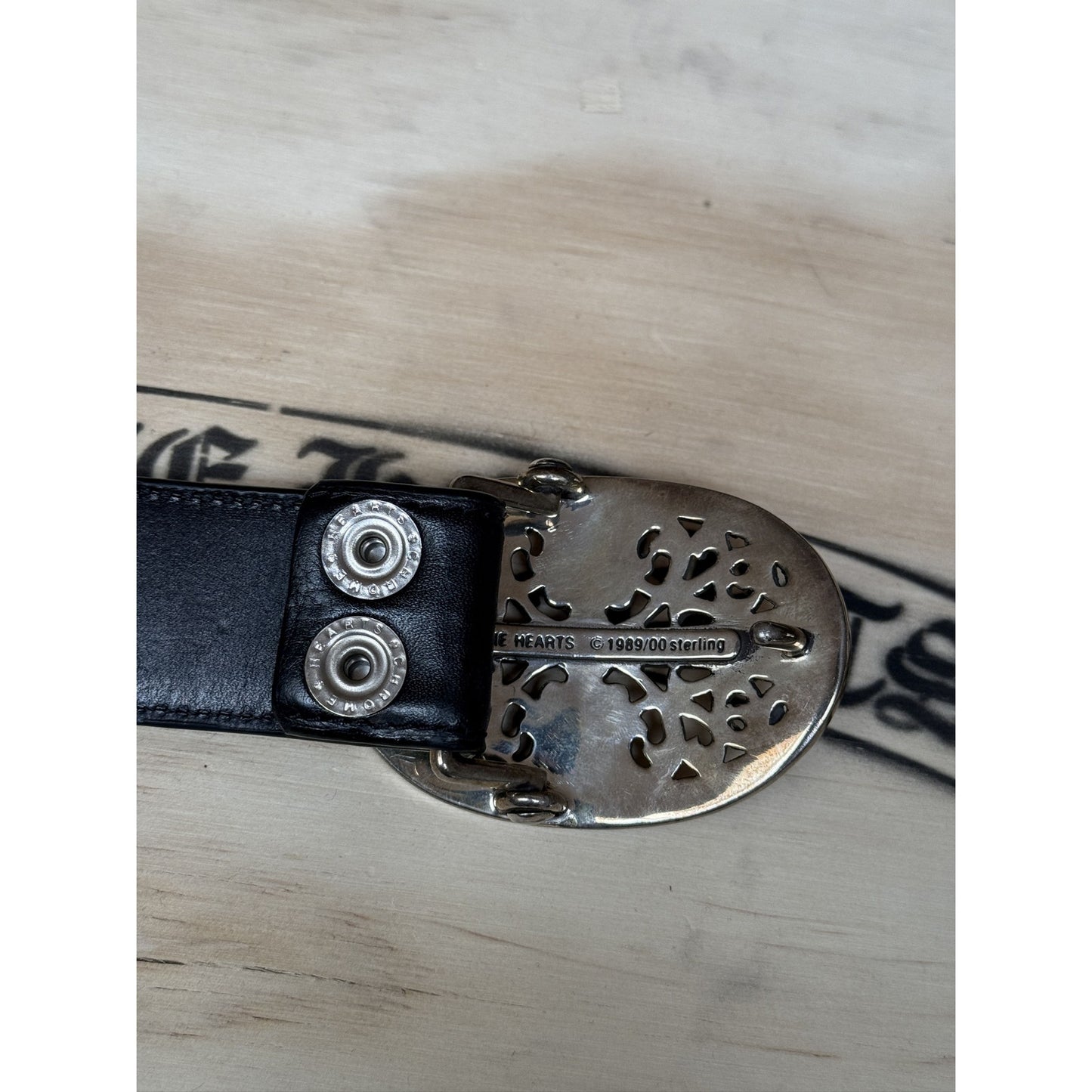 chrome hearts cross buckle belt