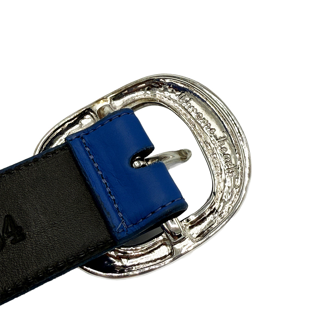 CHROME HEARTS BLUE GUNSLINGER BELT SIZE 34