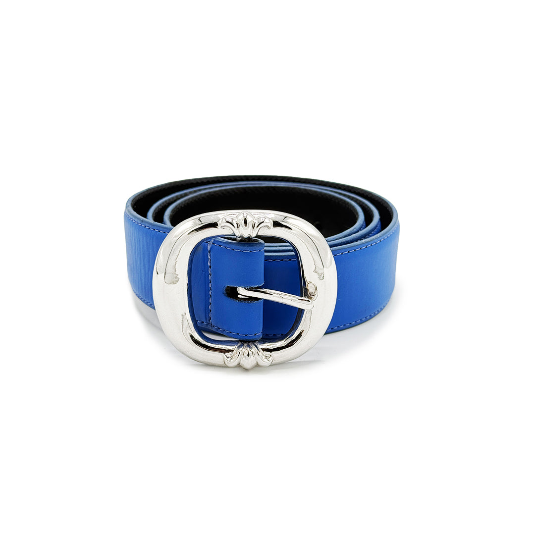 CHROME HEARTS BLUE GUNSLINGER BELT SIZE 34
