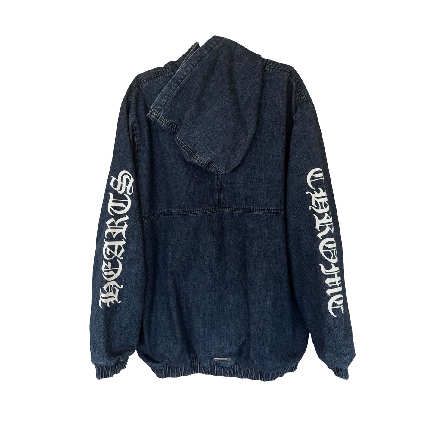 Chrome Hearts Blue & White Cross Patch Denim Anorak