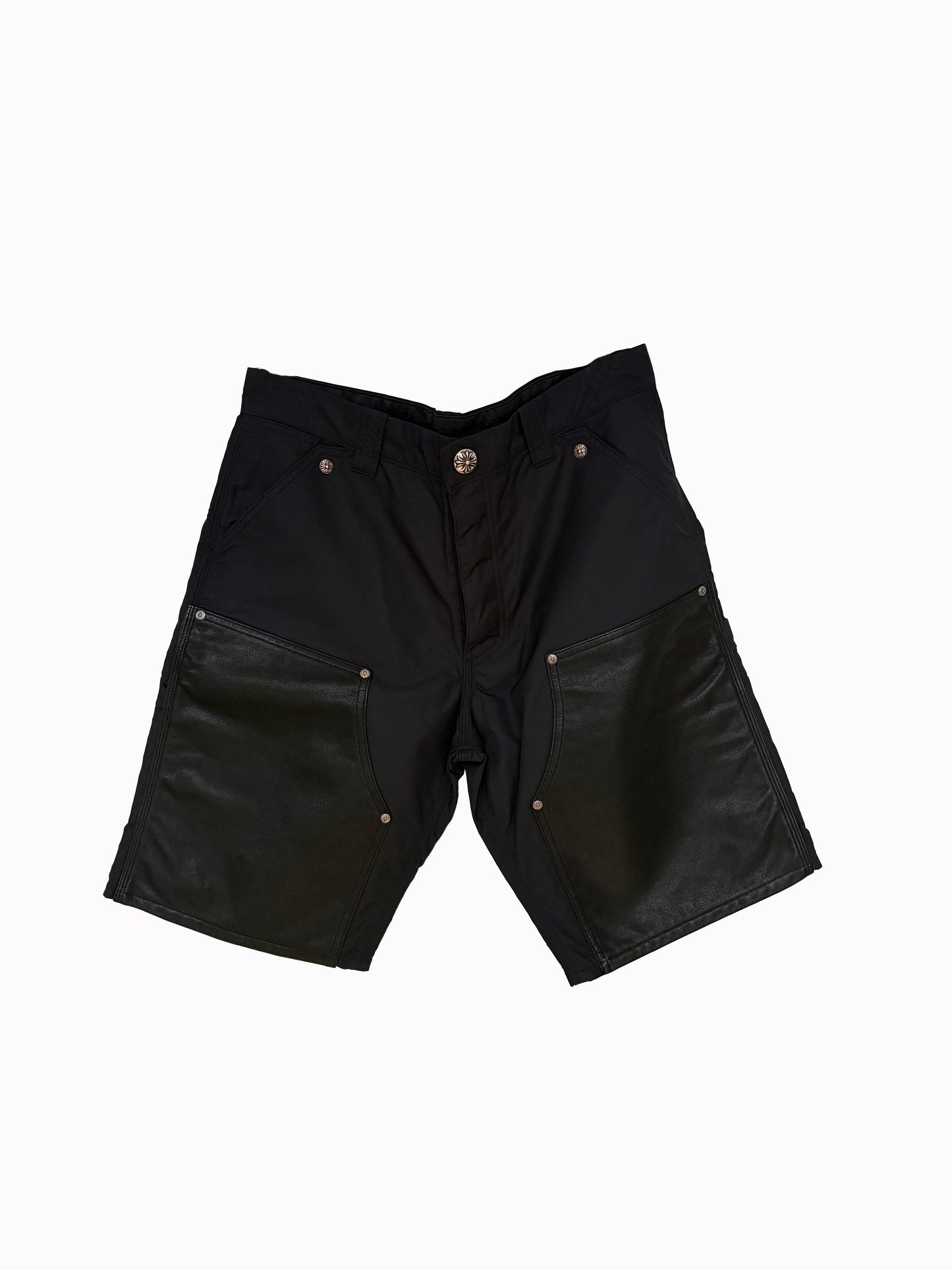Chrome Hearts Cross Patch Nylon Carpenter Shorts