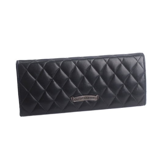 Chrome Hearts Quilted Leather Cross Clutch