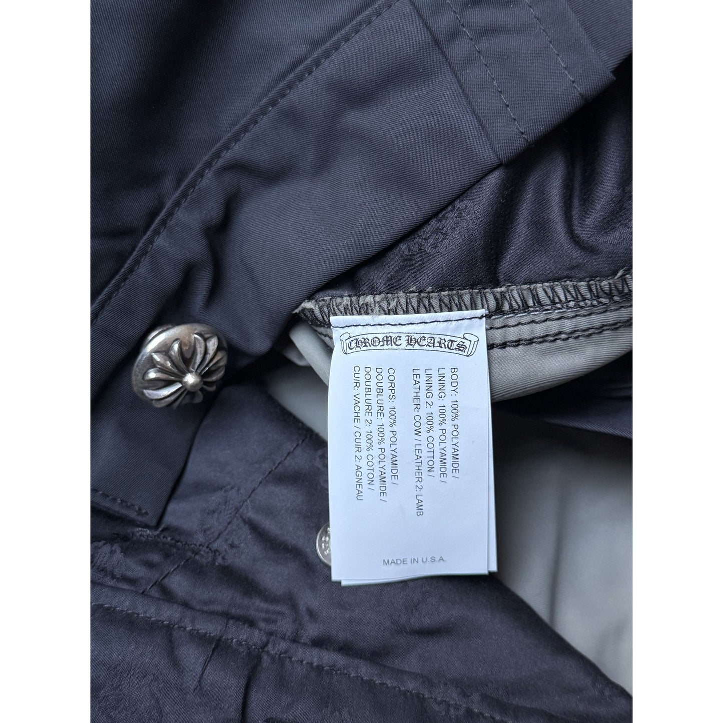 Chrome Hearts Cross Patch Nylon Carpenter Shorts