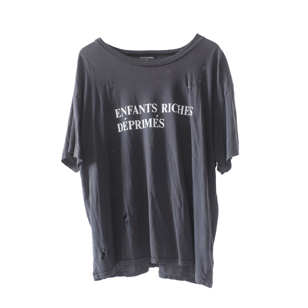 ERD GREY PAINTED LOGO TSHIRT