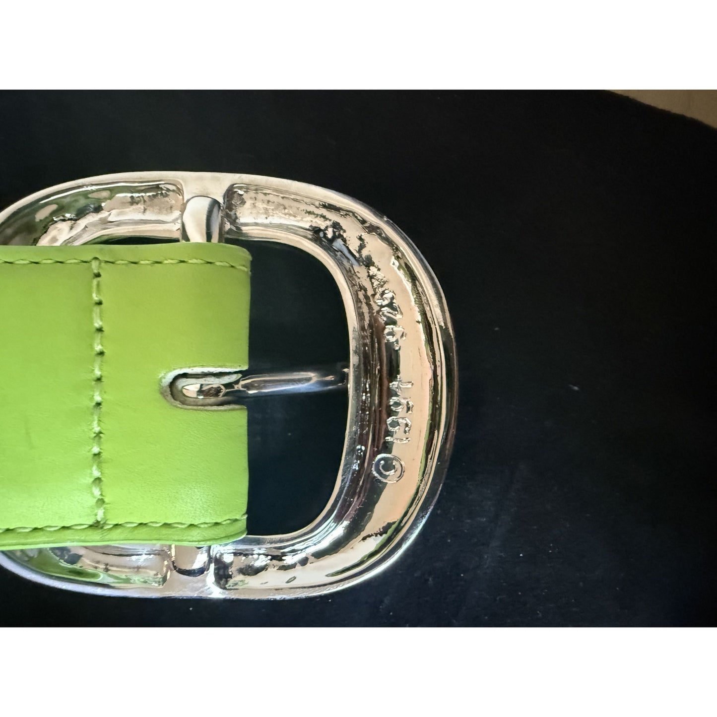 LIME GREEN CHROME HEARTS GUNSLINGER BELT