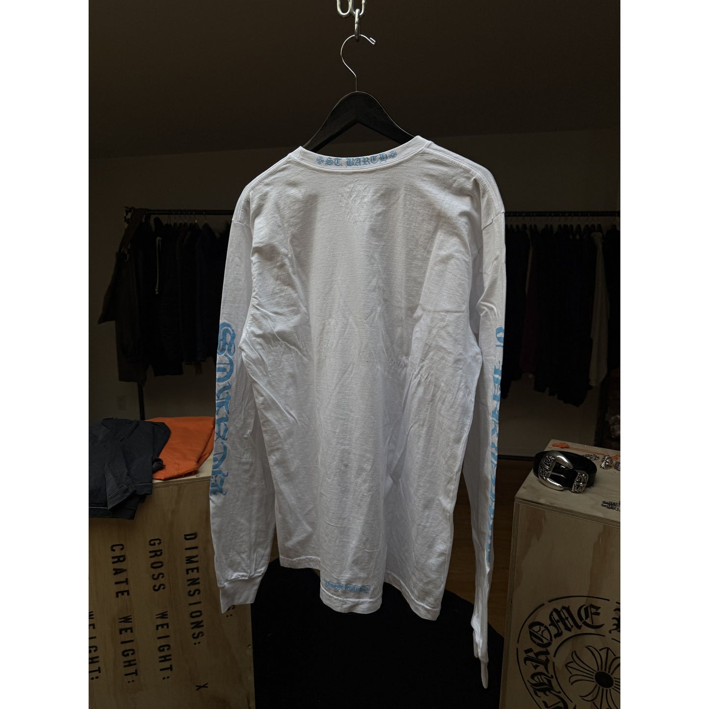CHROME HEARTS ST BARTHS LONG SLEEVE WHITE