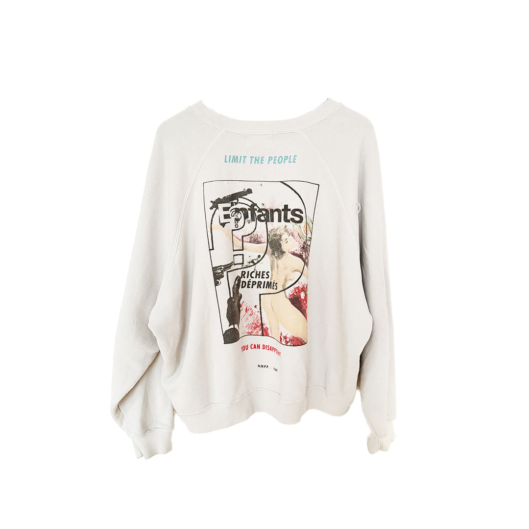 ERD Thrilling Cropped Printed Boxy Sweatshirt