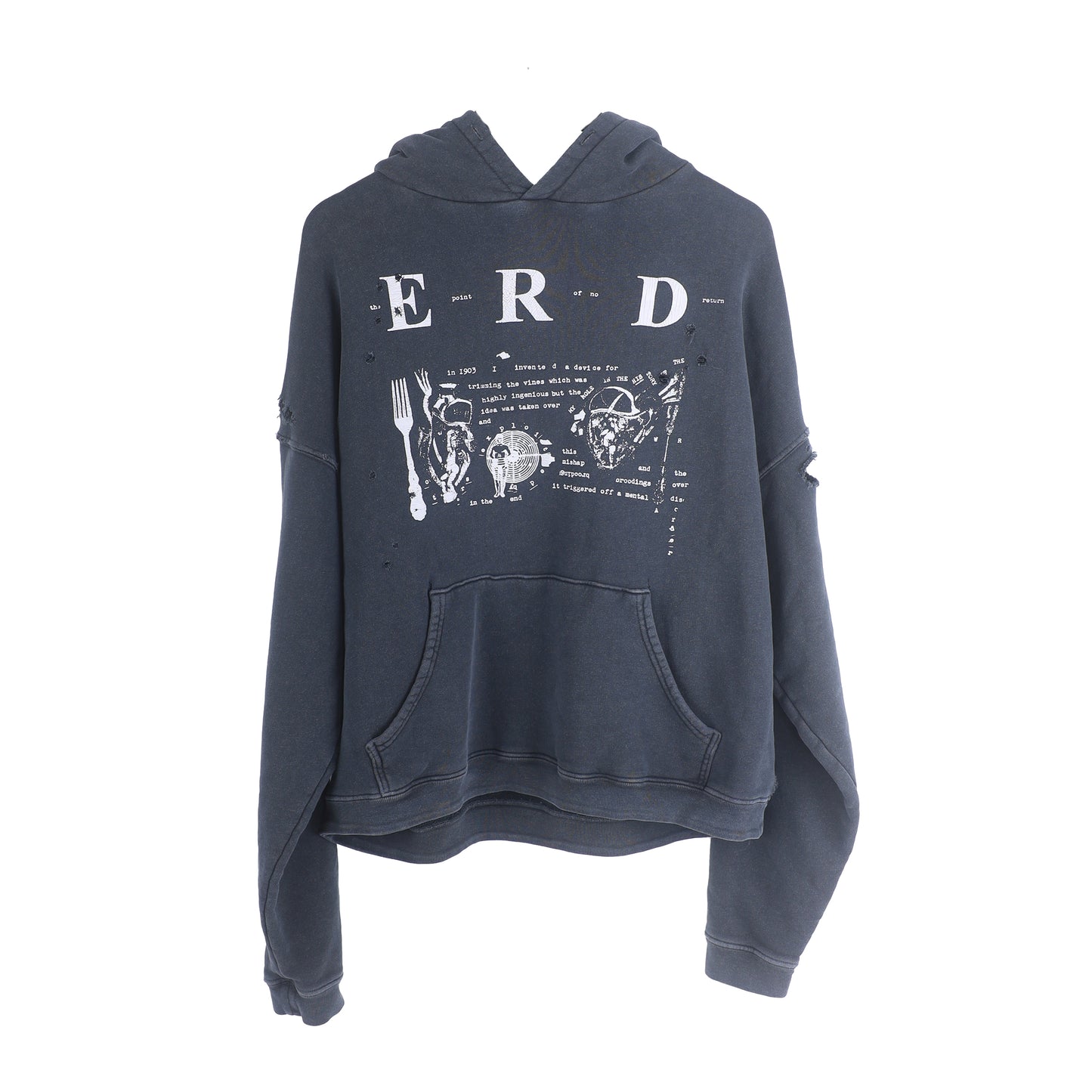 ERD CHARCOAL MY ROLE IN THE WAR HOODIE
