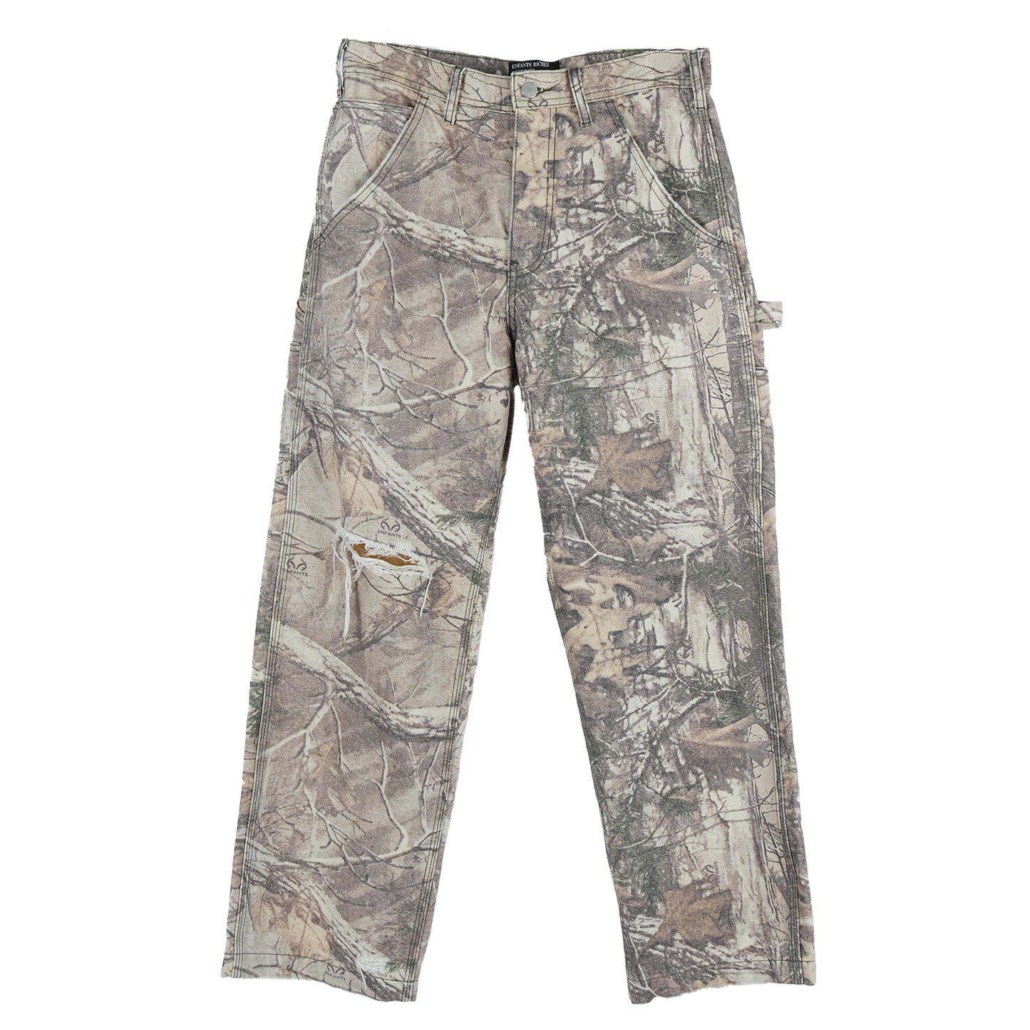 ERD Real Tree Distressed Camo Carpenter Pants SZ 30