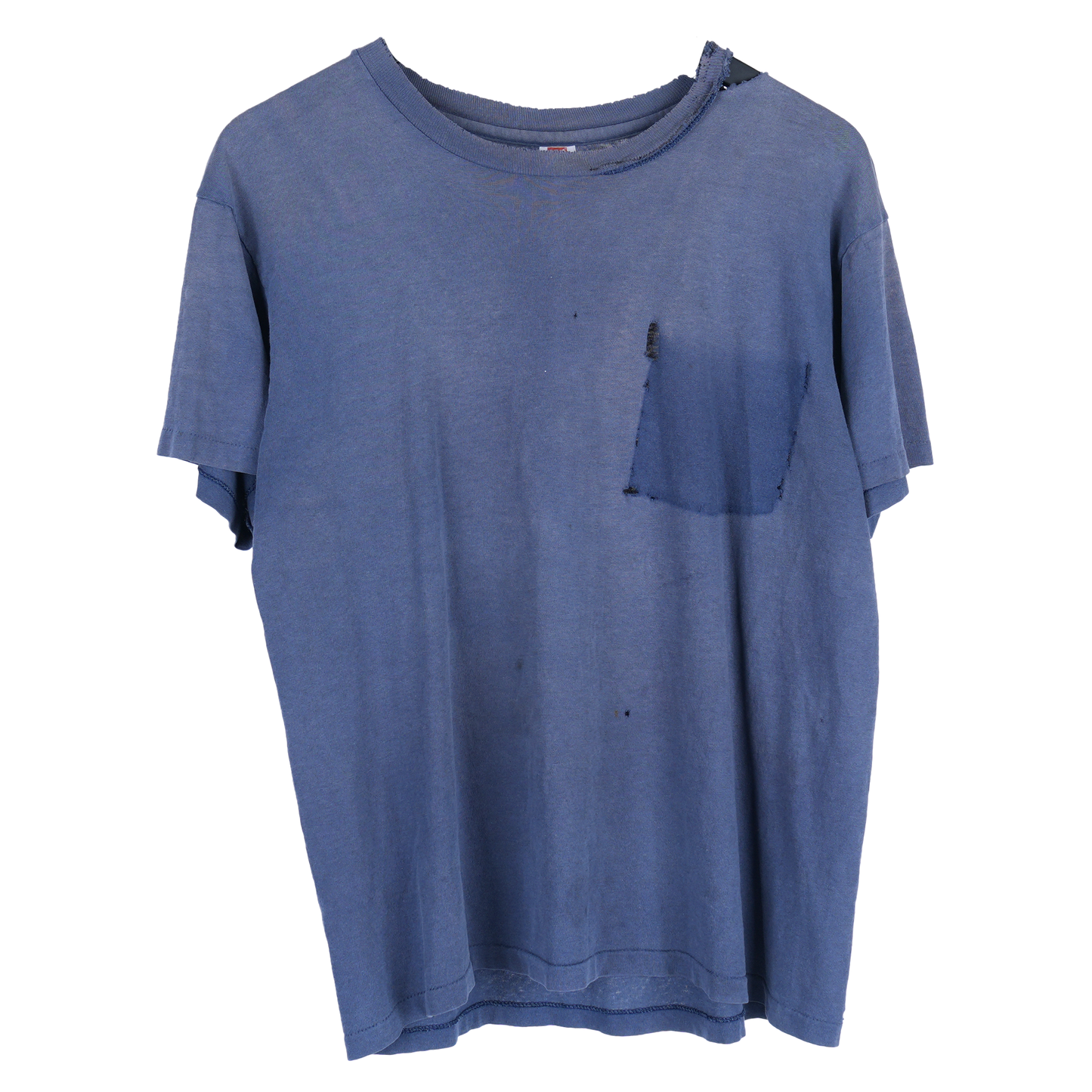 Faded Boxy Blank Navy Pocket T