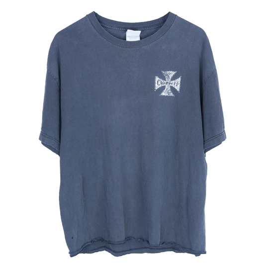 VINTAGE FADED BOXY CHOPPERS SKULL T-SHIRT
