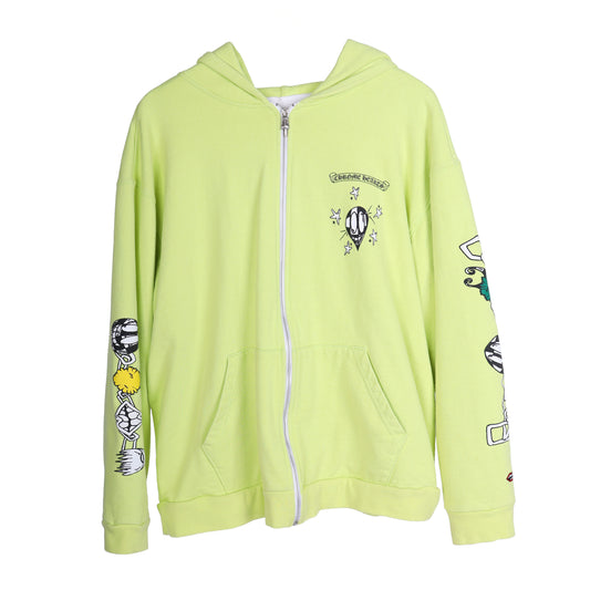 CHROME HEARTS X MATTY BOY LINK SLIME GREEN HOODIE