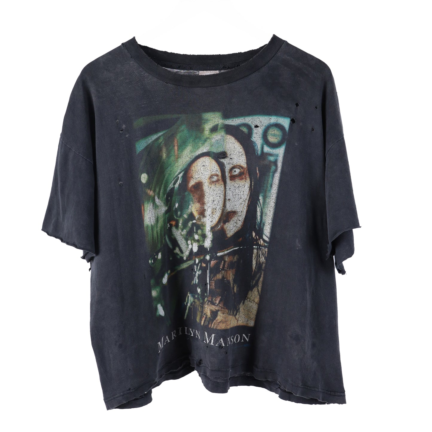 MARILYN MANSON BEAUTIFUL PEOPLE THRASHED FADED T-SHIRT