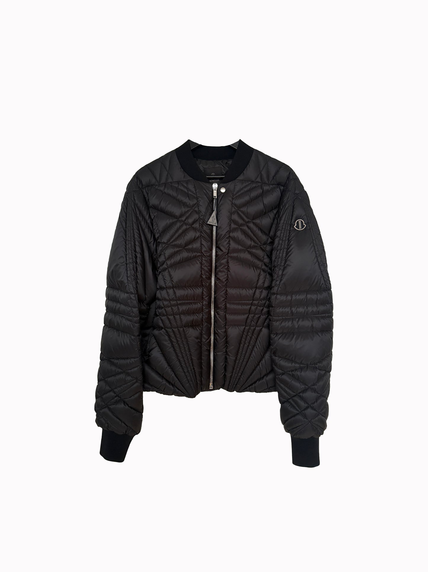 Moncler + Rick Owens Black Megapenta Flight Bomber Jacket