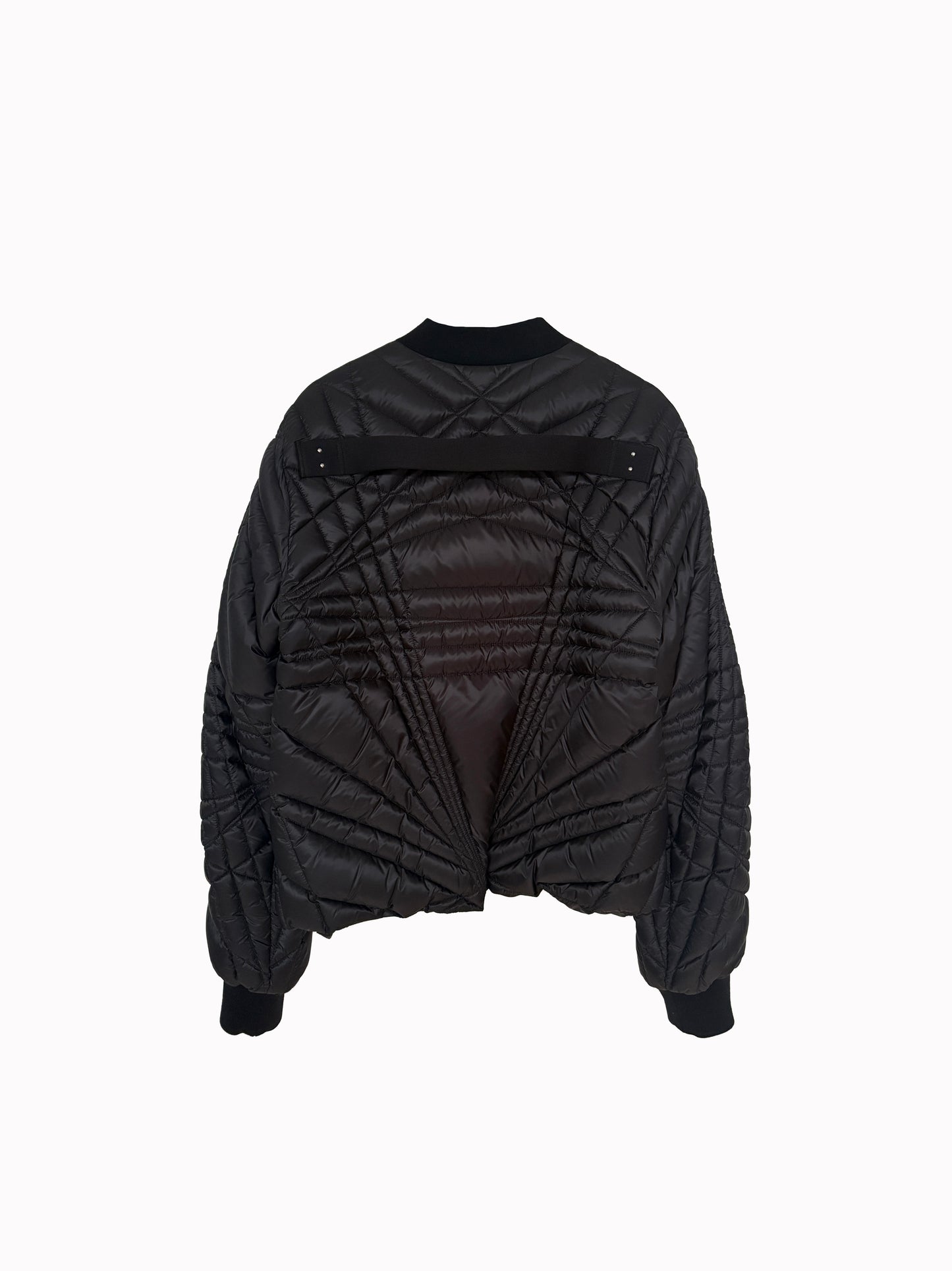 Moncler + Rick Owens Black Megapenta Flight Bomber Jacket