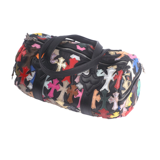 Chrome Hearts CH Multicolor Mini Cross Patch Duffle Bag