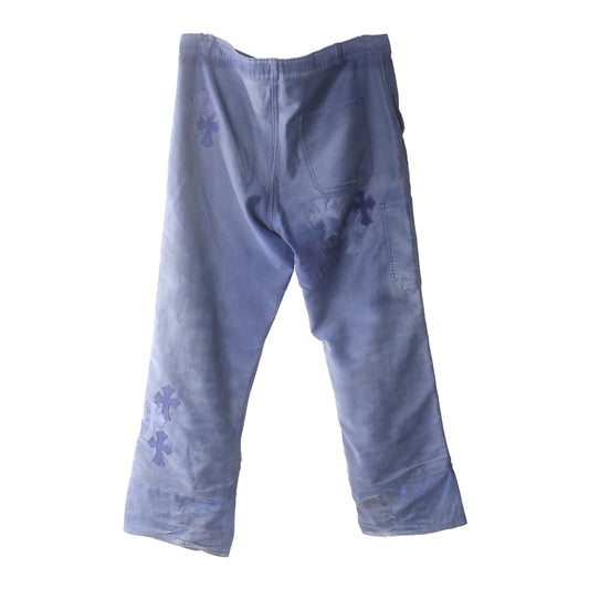 Chrome Hearts French Workwear Cross Patch Pants