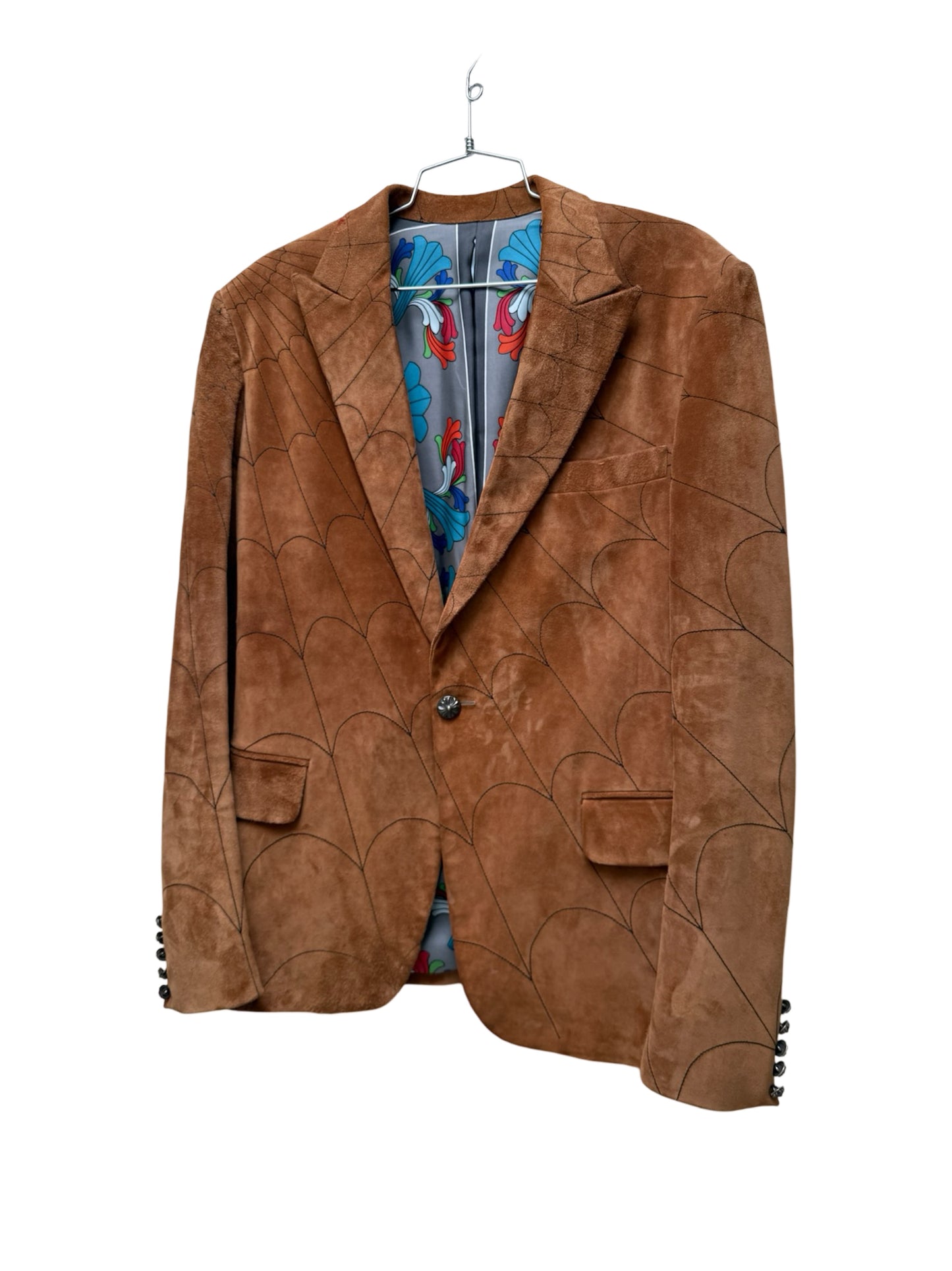 1/1 Chrome Hearts Suede Suit + Pants