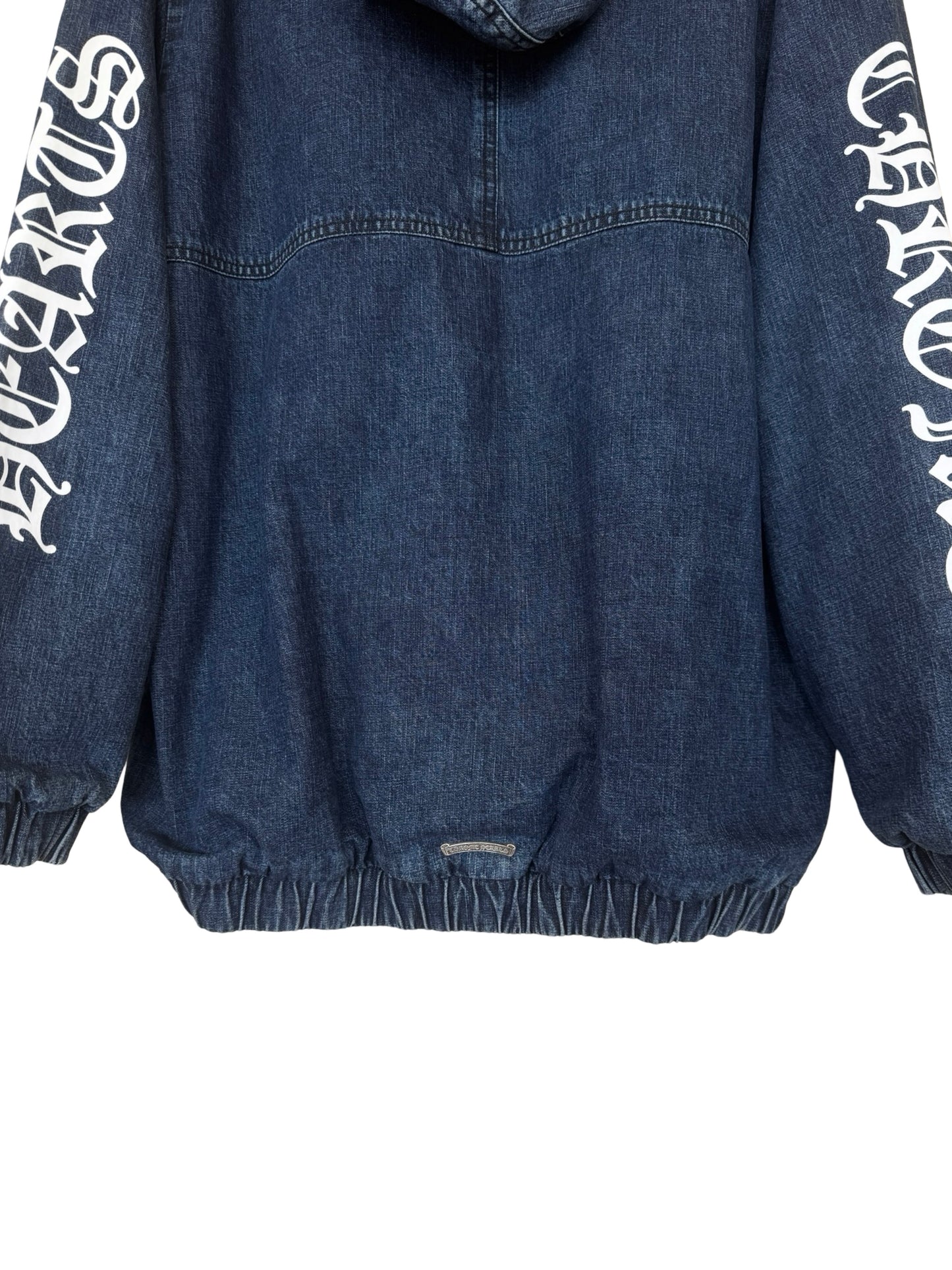 Chrome Hearts Blue & White Cross Patch Denim Anorak