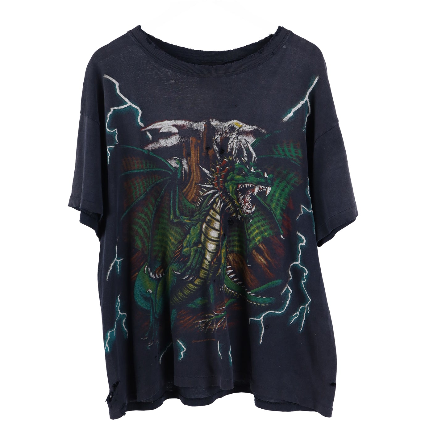 VINTAGE FADED USA THUNDER DRAGON T-SHIRT