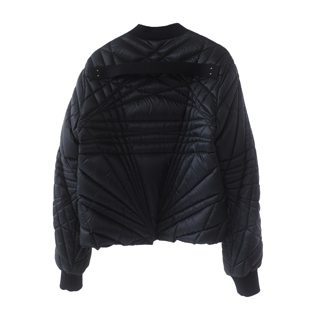 Moncler + Rick Owens Black Megapenta Flight Bomber Jacket