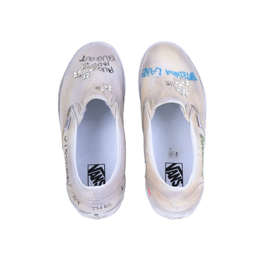 PALY 1/1 HAND DRAWN VANS SLIP ONS